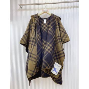 Burberry Wool Reversible Cape Khaki 2025 BR091027 (SHI-250910078)