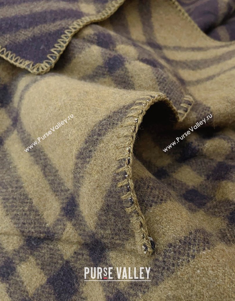 Burberry Wool Reversible Cape Khaki 2025 BR091027 (SHI-250910078)