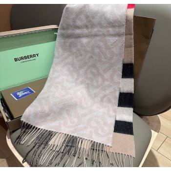 Burberry TB Cashmere Wool Long Scarf 30x180cm Pink 2025 BR091018 (XMN-250910057)