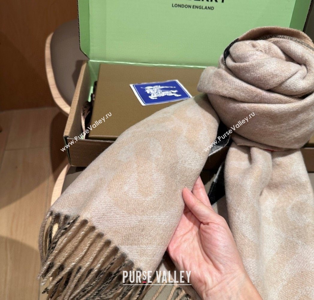 Burberry TB Cashmere Wool Long Scarf 30x180cm Pink 2025 BR091018 (XMN-250910057)