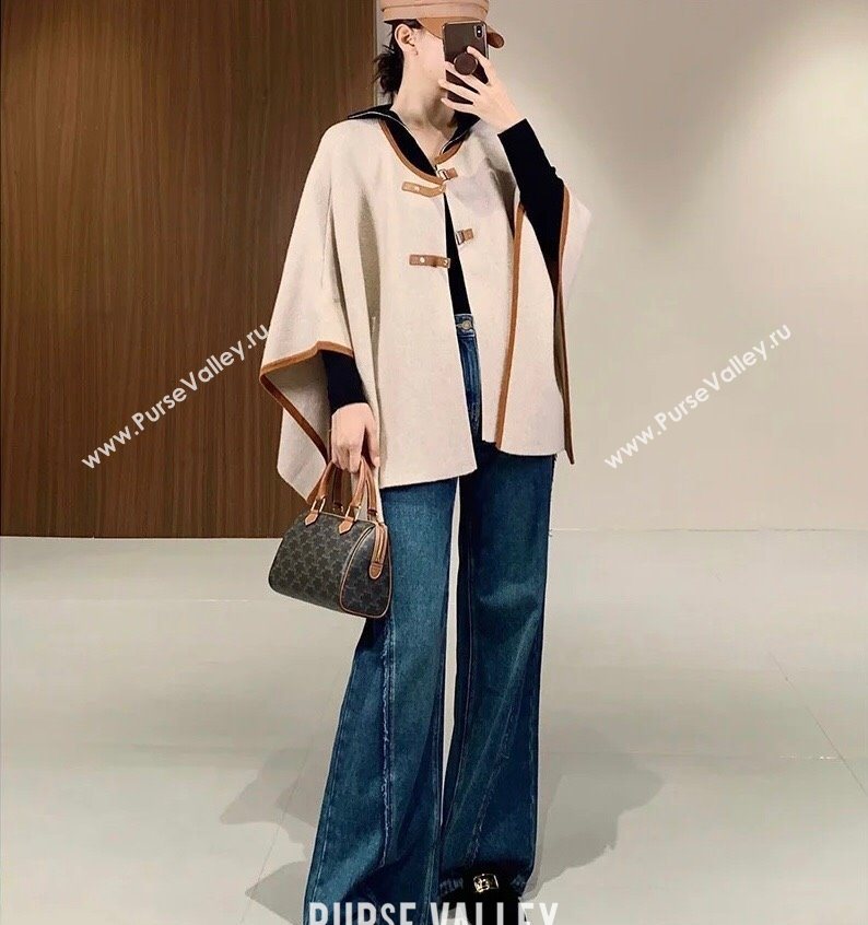 Loro Piana Cashmere Cape White 2025 LP091031 (SHI-250910093)