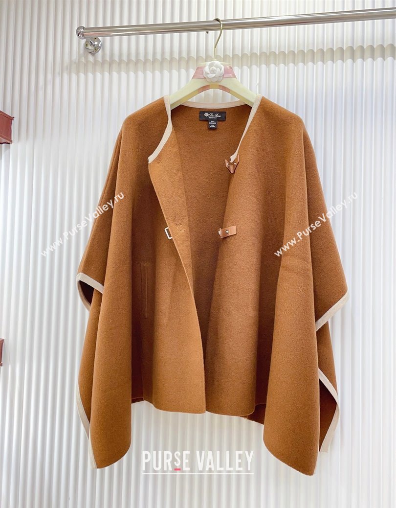 Loro Piana Cashmere Cape Brown 2025 LP091031 (SHI-250910092)