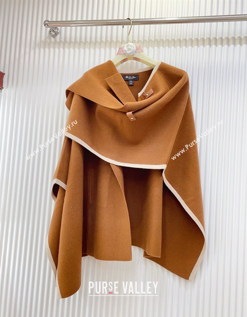 Loro Piana Cashmere Cape Brown 2025 LP091031 (SHI-250910092)