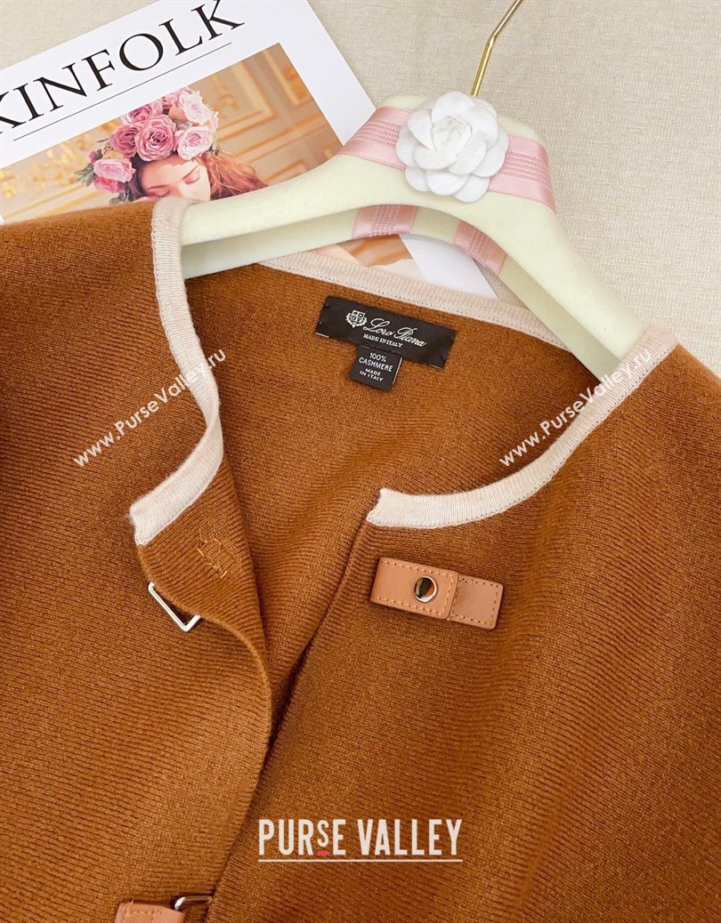 Loro Piana Cashmere Cape Brown 2025 LP091031 (SHI-250910092)