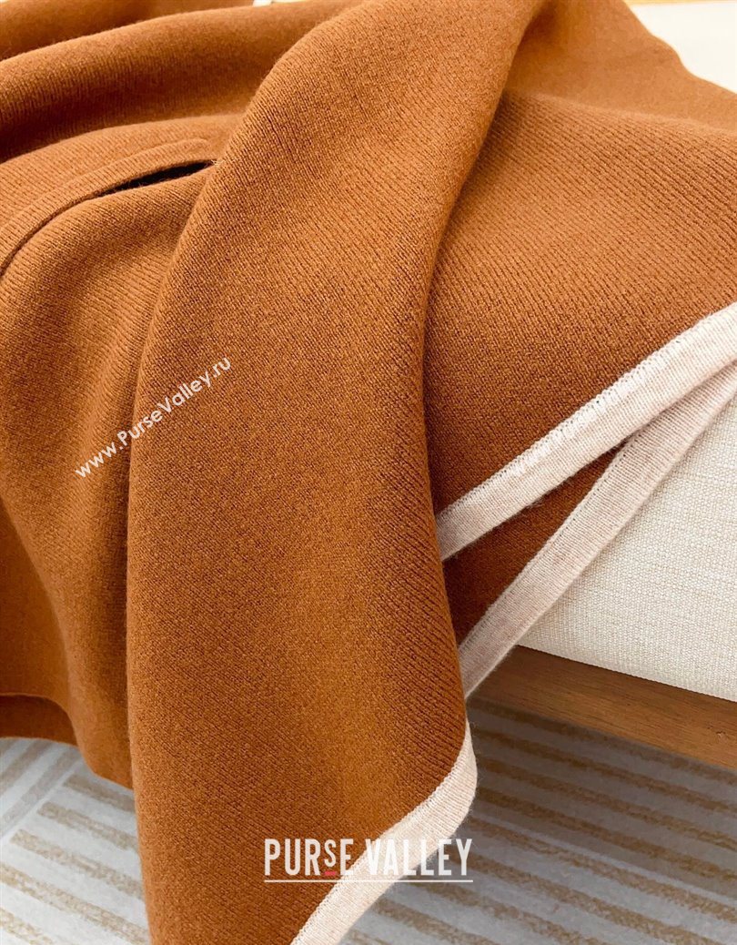 Loro Piana Cashmere Cape Brown 2025 LP091031 (SHI-250910092)