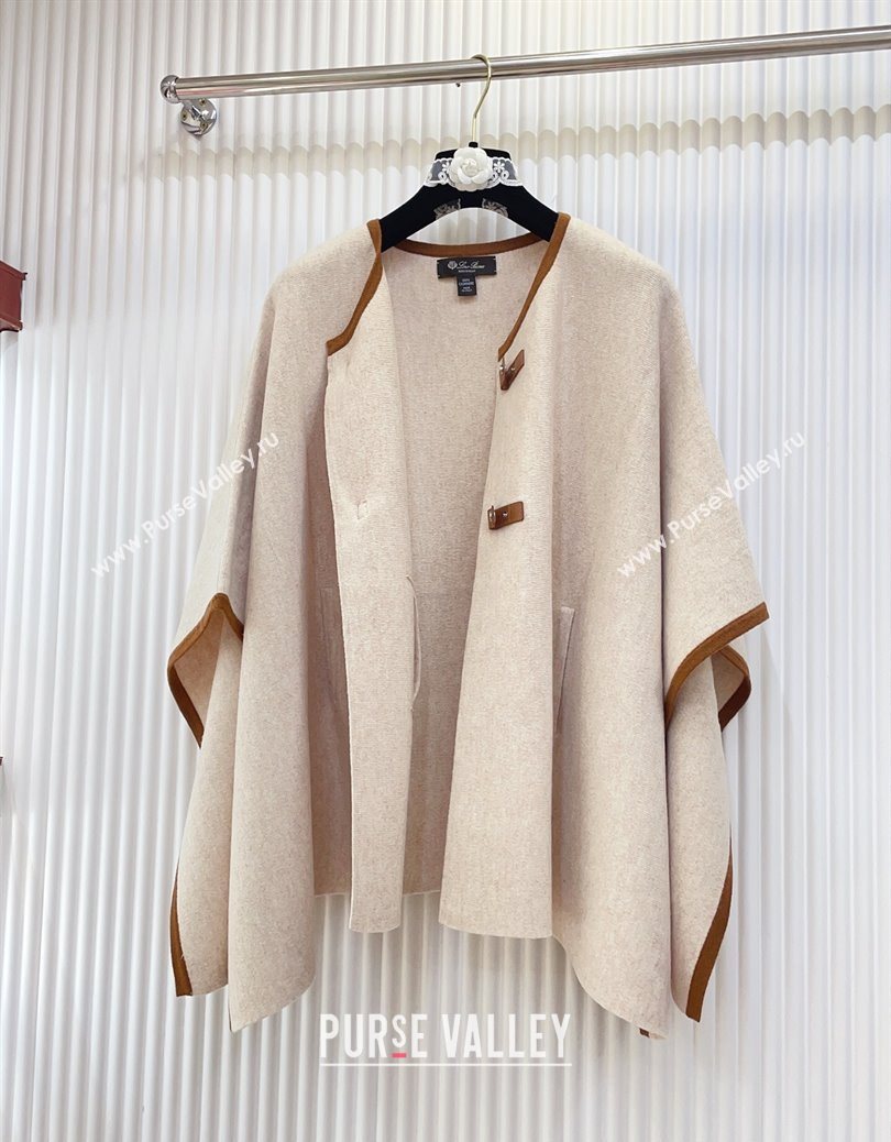 Loro Piana Cashmere Cape White 2025 LP091031 (SHI-250910093)