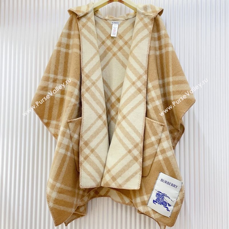 Burberry Wool Reversible Cape Camel 2025 BR091025 (SHI-250910073)