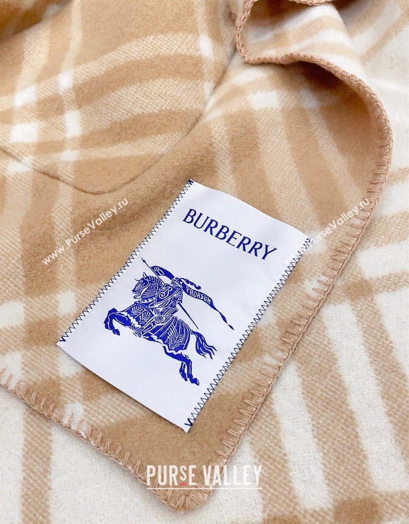 Burberry Wool Reversible Cape Camel 2025 BR091025 (SHI-250910073)