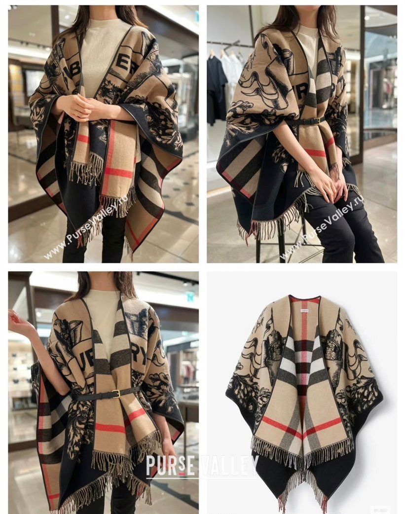 Burberry Knight Cape Camel 2025 BR091027 (SHI-250910077)