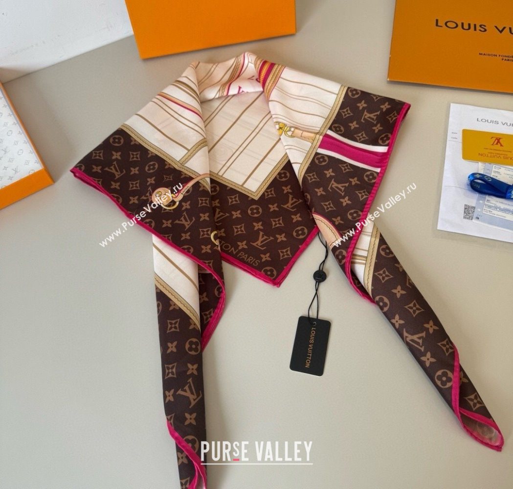 Louis Vuitton My Neverfull Silk Square Scarf 90x90cm White 2025 LV111104 (XMN-251111134)