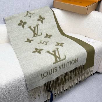 Louis Vuitton Reykjavik Cashmere Long Scarf 45x180cm Green 2025 LV111101 (XMN-251111121)
