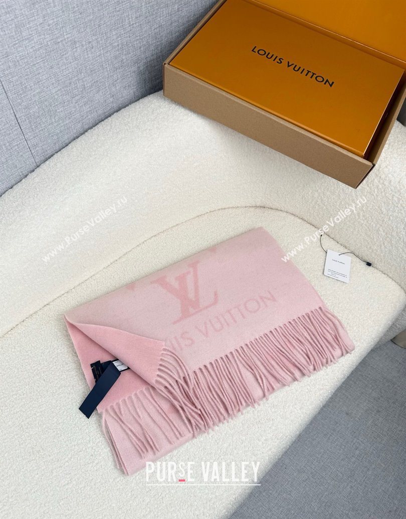 Louis Vuitton Reykjavik Cashmere Long Scarf 45x180cm Pink 2025 LV111101 (XMN-251111122)