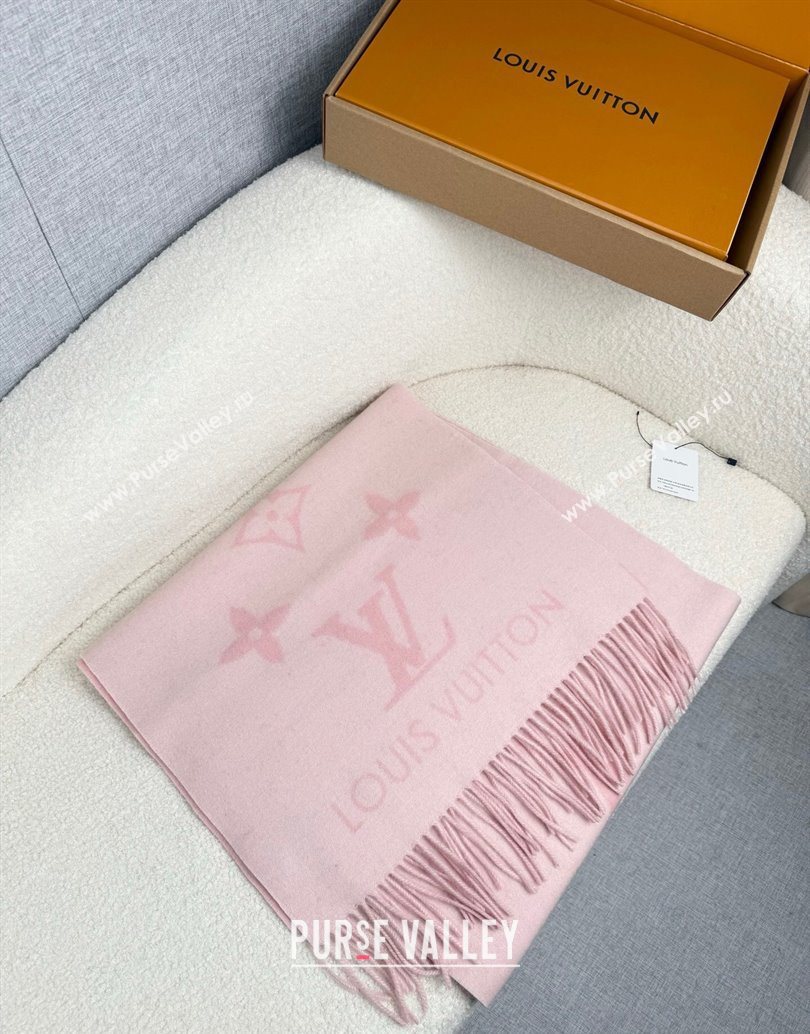 Louis Vuitton Reykjavik Cashmere Long Scarf 45x180cm Pink 2025 LV111101 (XMN-251111122)