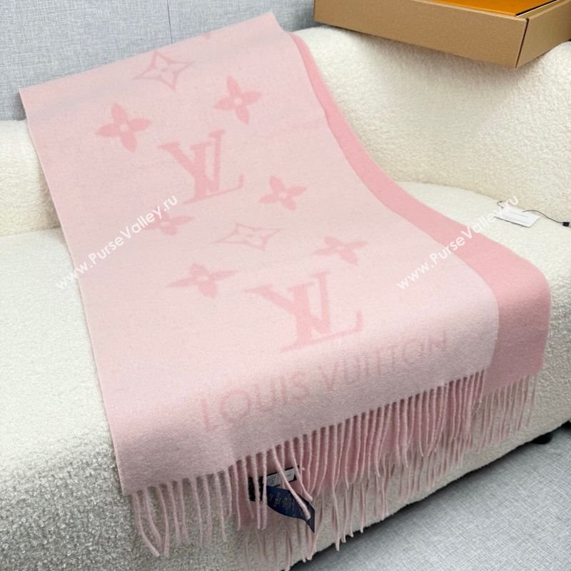 Louis Vuitton Reykjavik Cashmere Long Scarf 45x180cm Pink 2025 LV111101 (XMN-251111122)