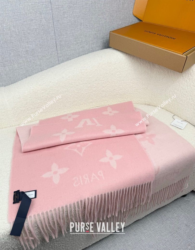 Louis Vuitton Reykjavik Cashmere Long Scarf 45x180cm Pink 2025 LV111101 (XMN-251111122)