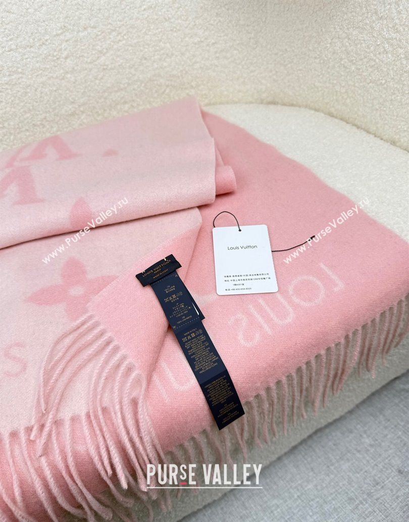 Louis Vuitton Reykjavik Cashmere Long Scarf 45x180cm Pink 2025 LV111101 (XMN-251111122)