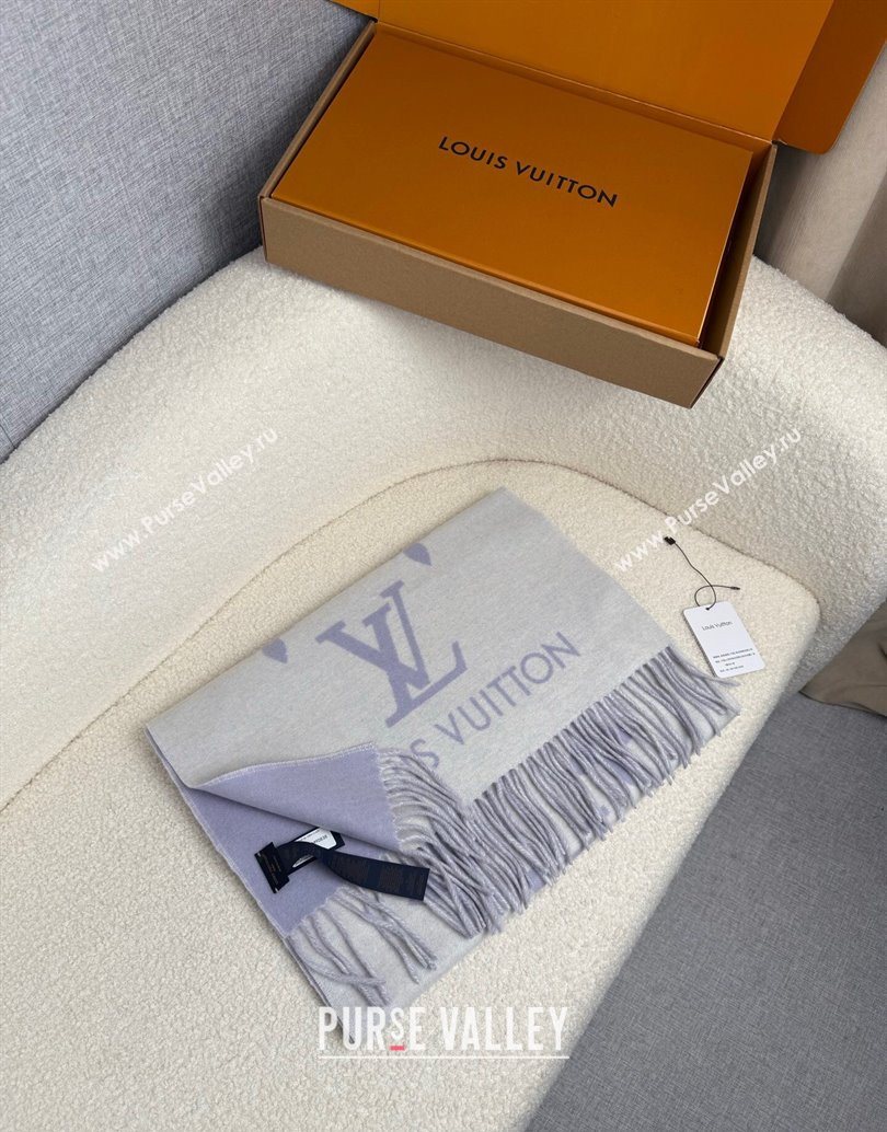 Louis Vuitton Reykjavik Cashmere Long Scarf 45x180cm Purple 2025 LV111101 (XMN-251111123)