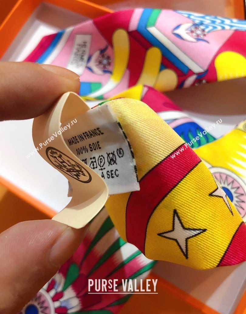 Hermes La Source De Pegase Twilly Silk Bandeau Scarf 5x86cm Red 2025 (XMN-251111154)