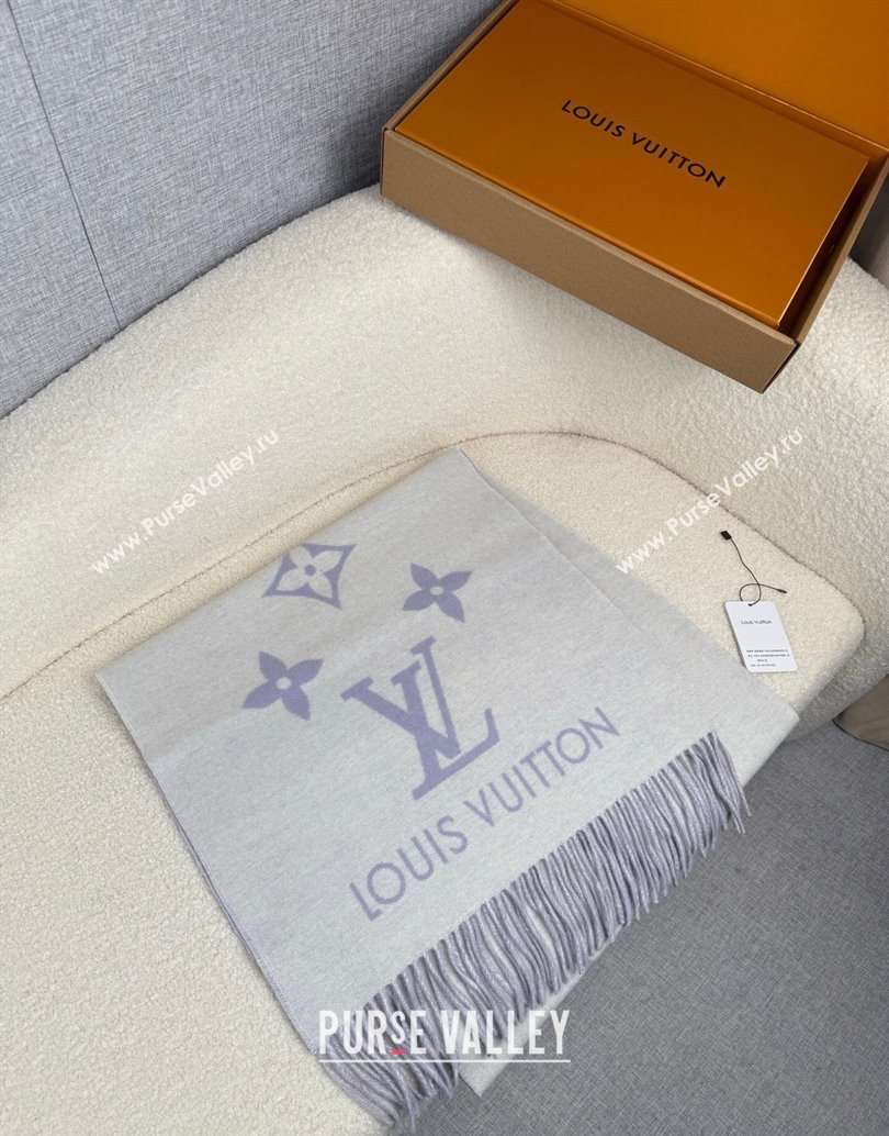 Louis Vuitton Reykjavik Cashmere Long Scarf 45x180cm Purple 2025 LV111101 (XMN-251111123)