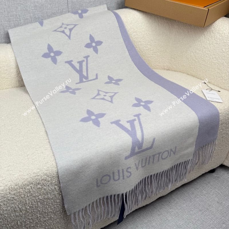 Louis Vuitton Reykjavik Cashmere Long Scarf 45x180cm Purple 2025 LV111101 (XMN-251111123)
