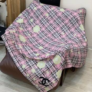 Chanel Cashmere Silk Square Scarf 135x135cm Pink 2025 CH111159 (XMN-251111162)