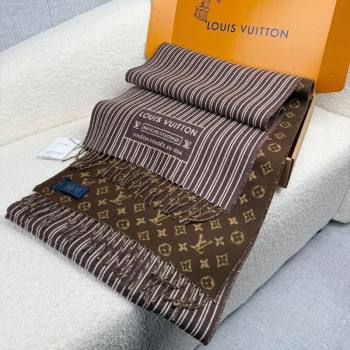 Louis Vuitton My Neverfull Wool Blend Long Scarf 30x200cm Brown 2025 LV111102 (XMN-251111125)