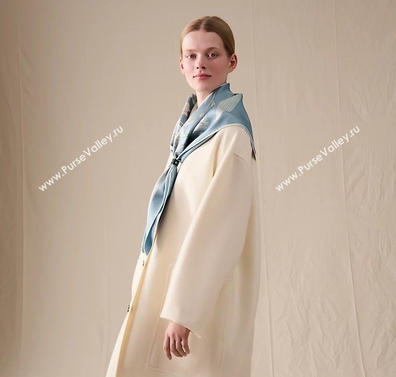 Hermes Bouquets Final Silk Square Scarf 90x90cm Blue 2025 (XMN-251111176)