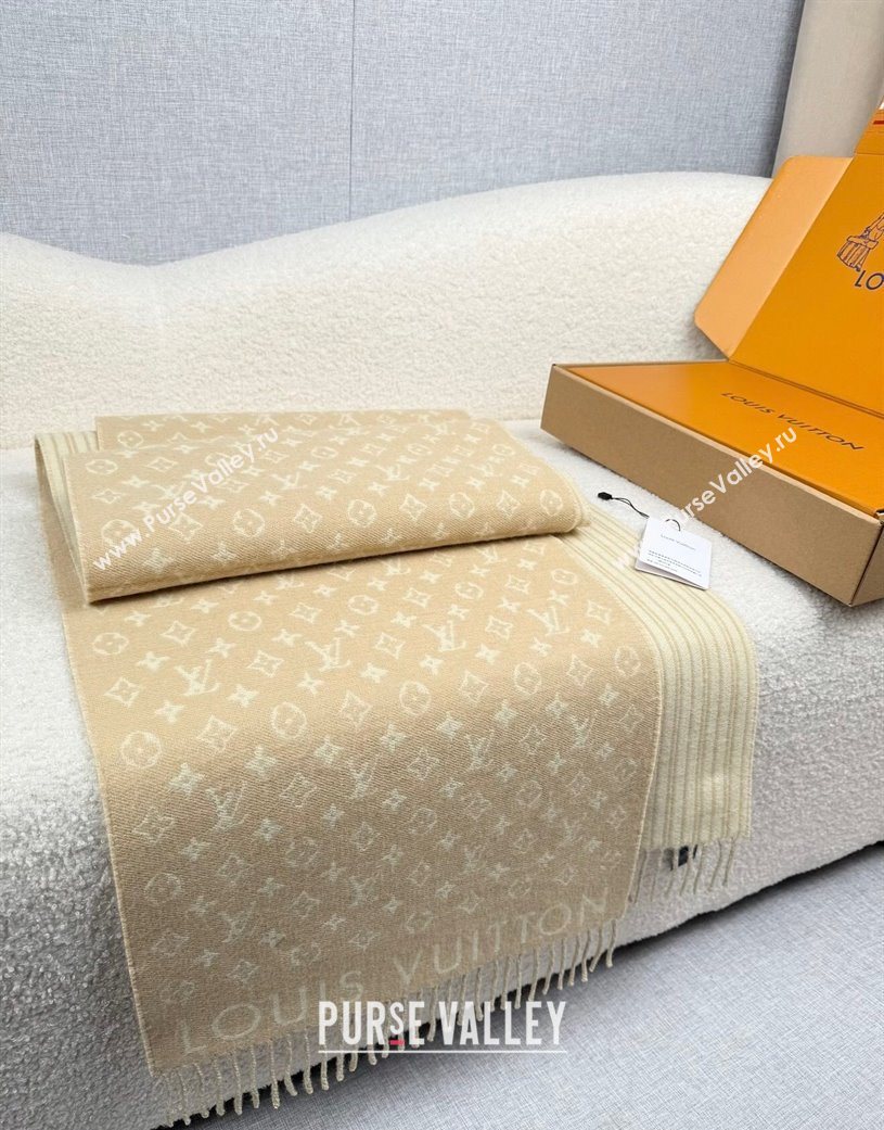 Louis Vuitton My Neverfull Wool Blend Long Scarf 30x200cm Beige 2025 LV111102 (XMN-251111126)
