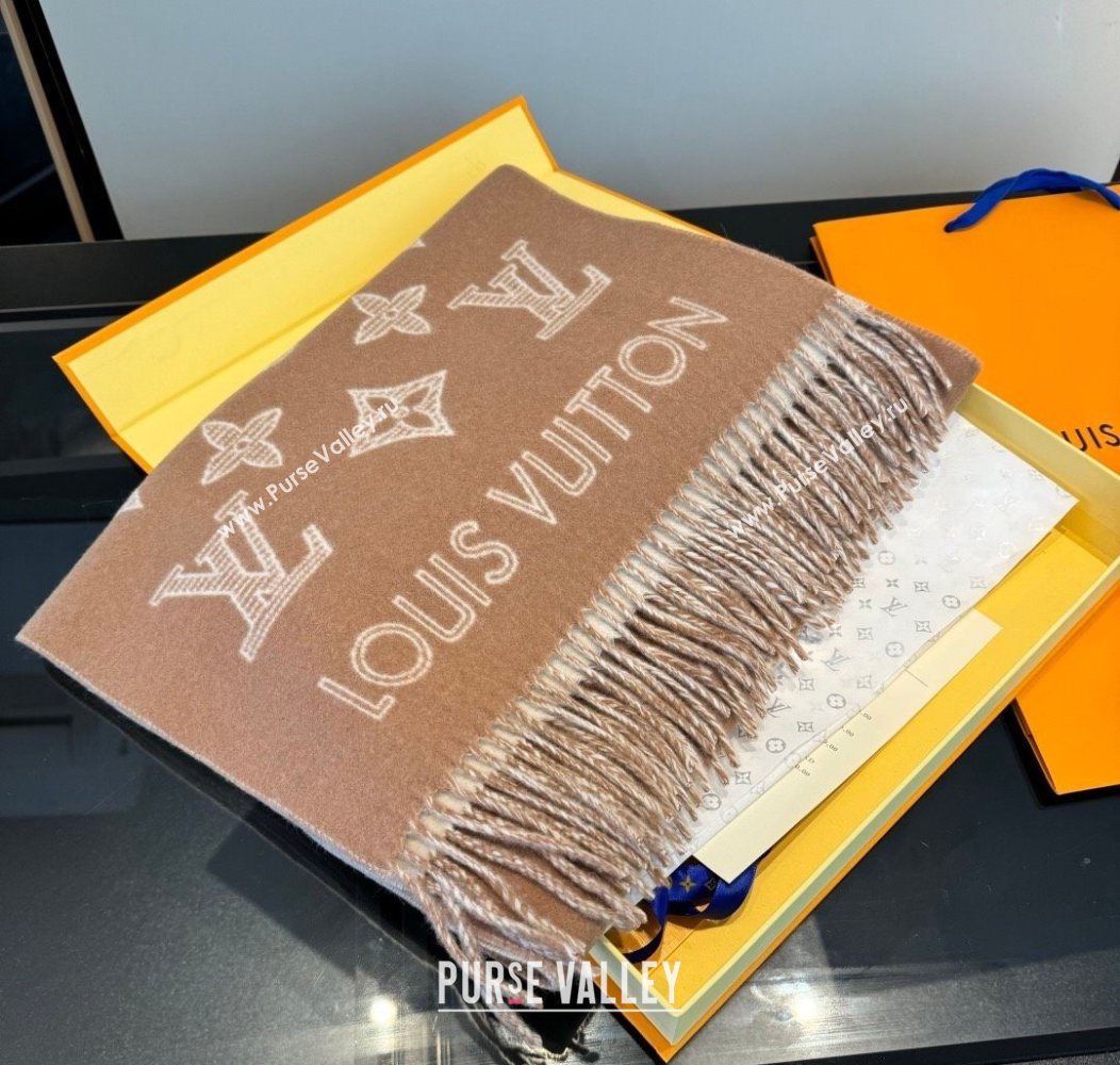 Louis Vuitton Cashmere Wool Long Scarf 40x180cm Beige 2026 LV010604 (XMN-260106053)