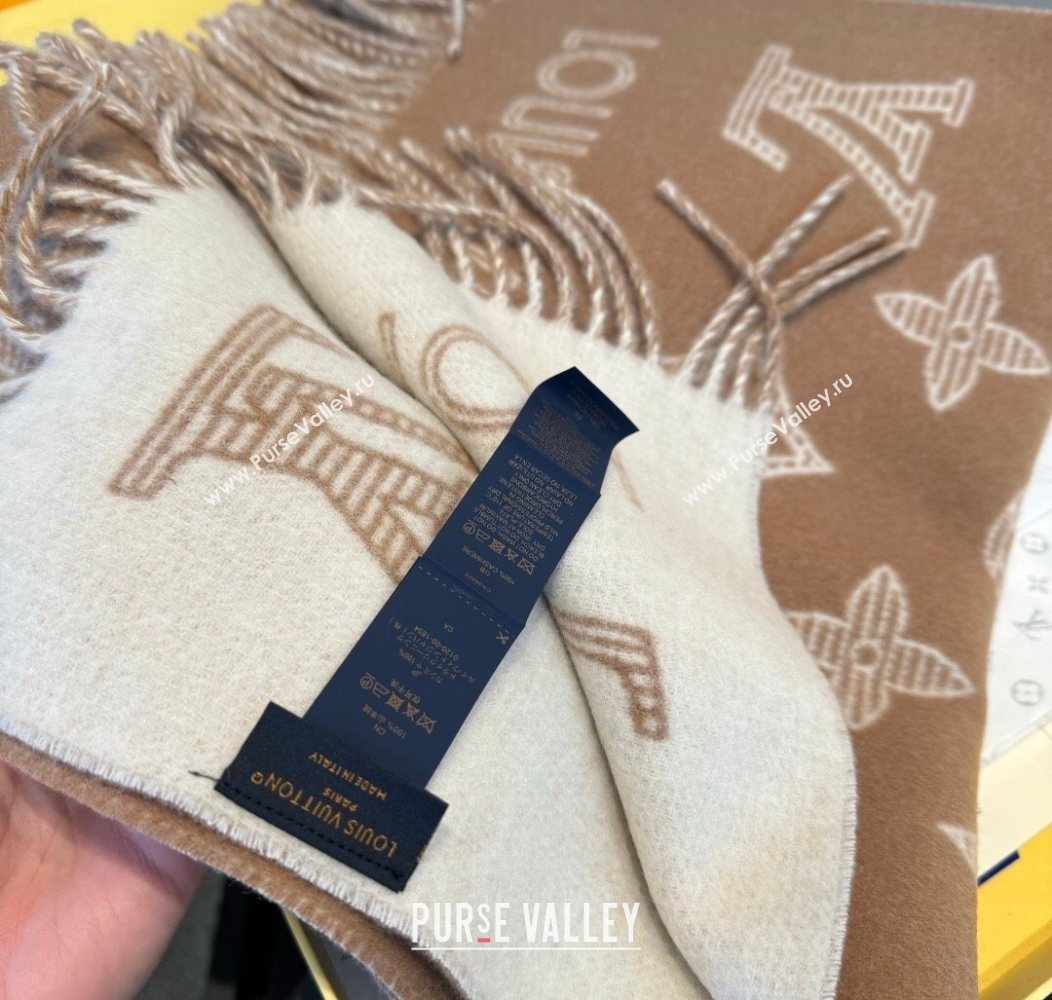 Louis Vuitton Cashmere Wool Long Scarf 40x180cm Beige 2026 LV010604 (XMN-260106053)