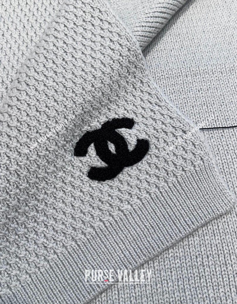 Chanel Cashmere Wool Long Scarf 30x175cm Grey 2026 CH010603 (XMN-260106027)