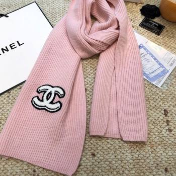 Chanel Wool Cashmere Long Scarf 30x175cm Pink 2026 CH010605 (XMN-260106032)