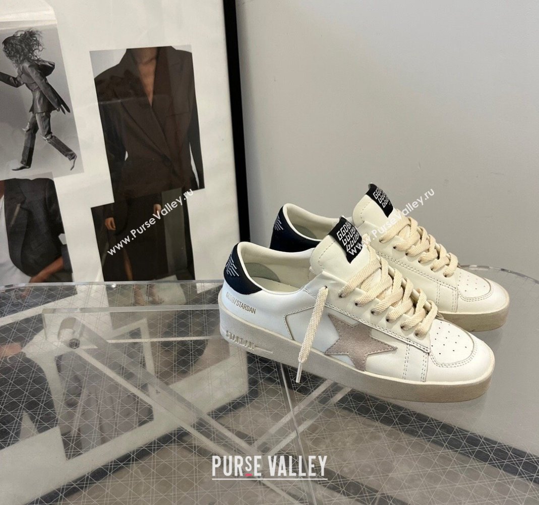 Golden Goose Women’s Stardan with ice-gray suede star and black heel tab 2024 (13-240105021)