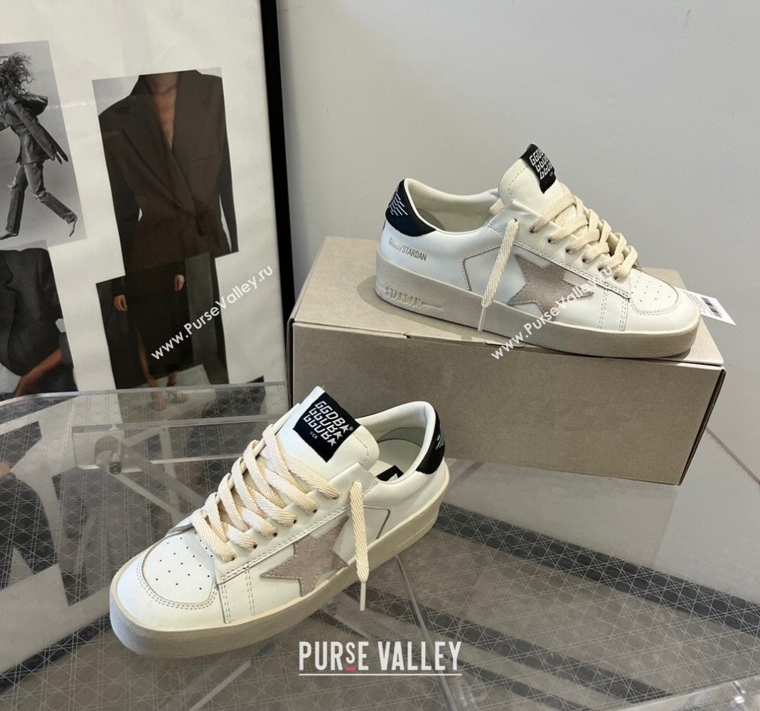 Golden Goose Women’s Stardan with ice-gray suede star and black heel tab 2024 (13-240105021)