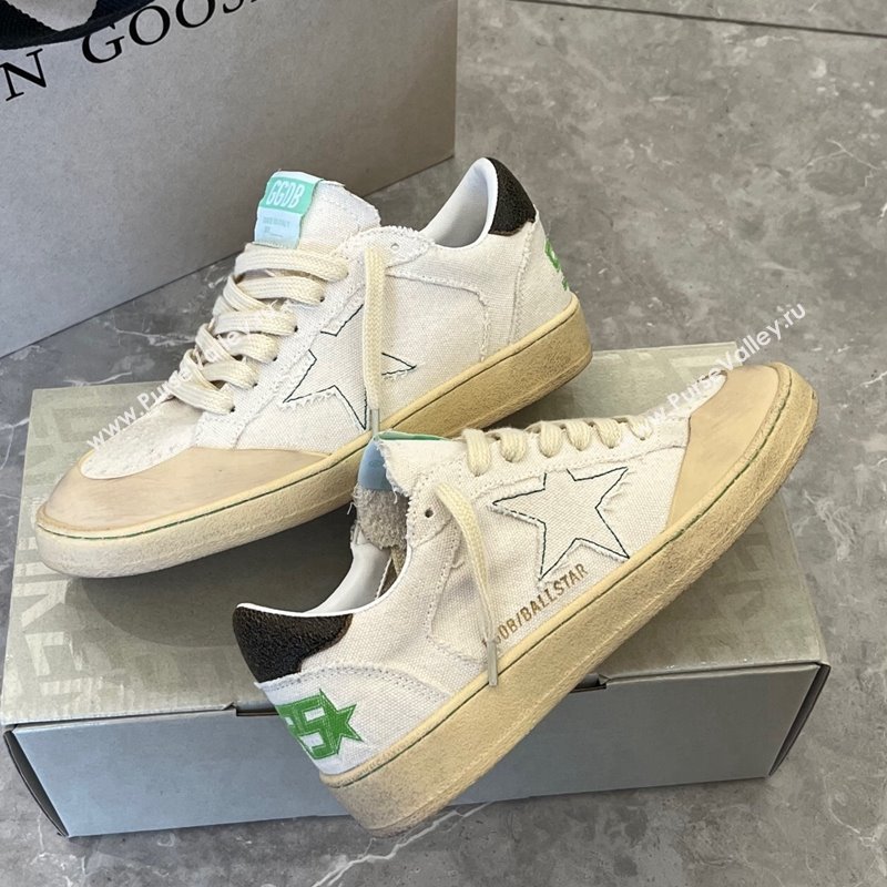 Golden Goose Ball Star with vanilla canvas star and leather heel tab 2023 (13-230910134)