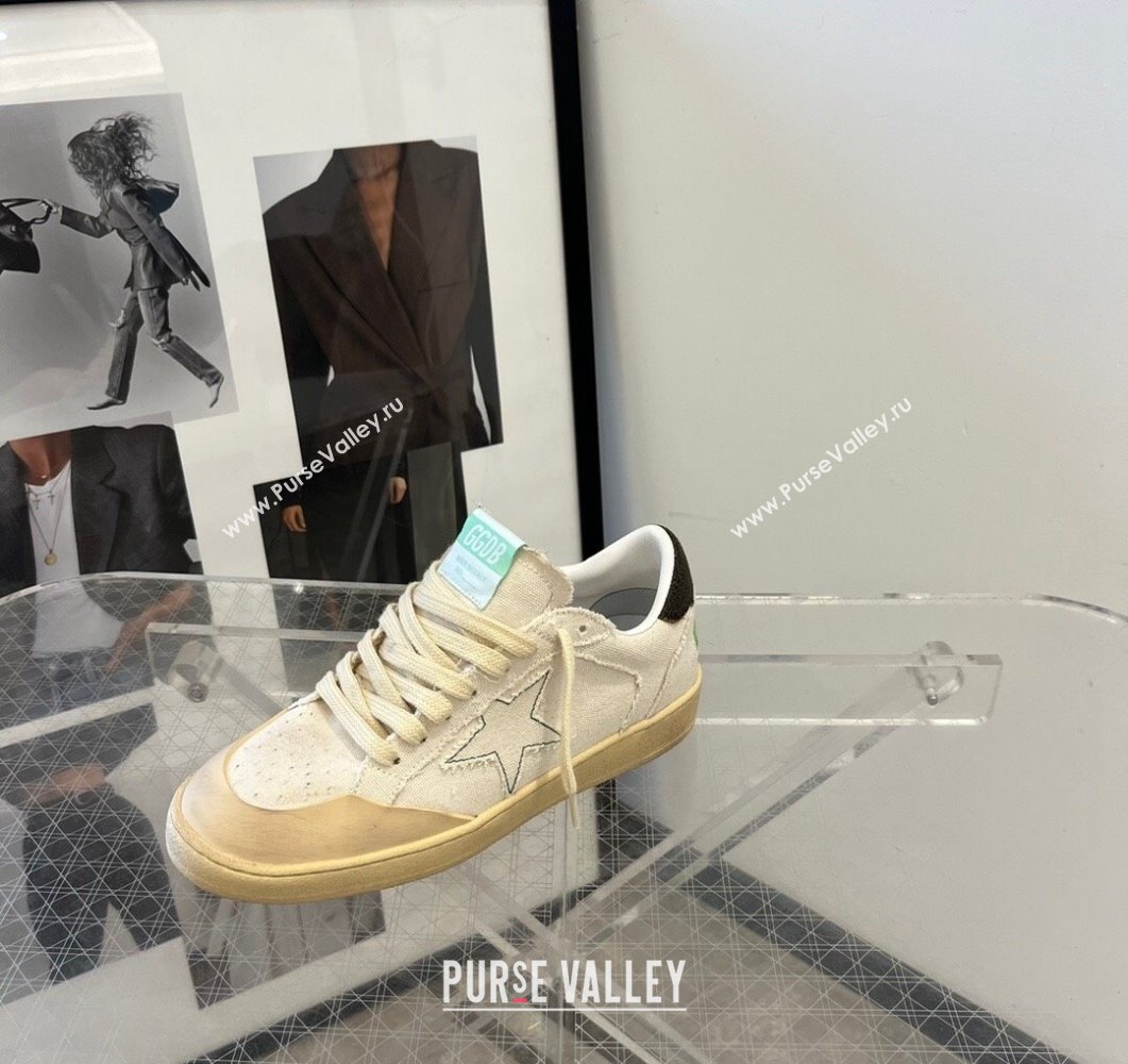 Golden Goose Ball Star with vanilla canvas star and leather heel tab 2023 (13-230910134)