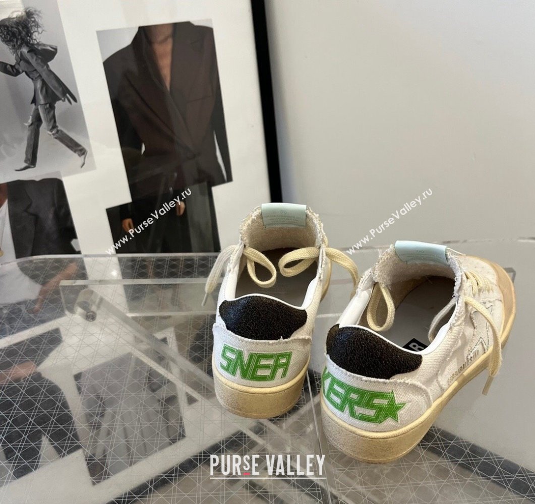 Golden Goose Ball Star with vanilla canvas star and leather heel tab 2023 (13-230910134)