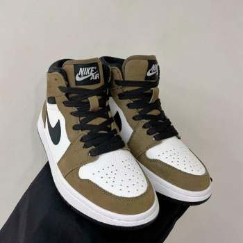 Nike Calfskin Suede and Wool High-Top Sneakers Green 2023 1013 (ZN-231013092)