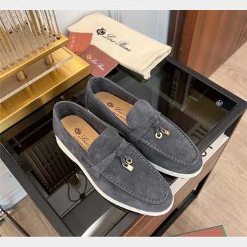 LP Summer Charms Walk Suede Loafers Dark Grey 2023 LP1016 (KL-231016046)