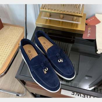 LP Summer Charms Walk Suede Loafers Dark Blue 2023 LP1016 (KL-231016047)