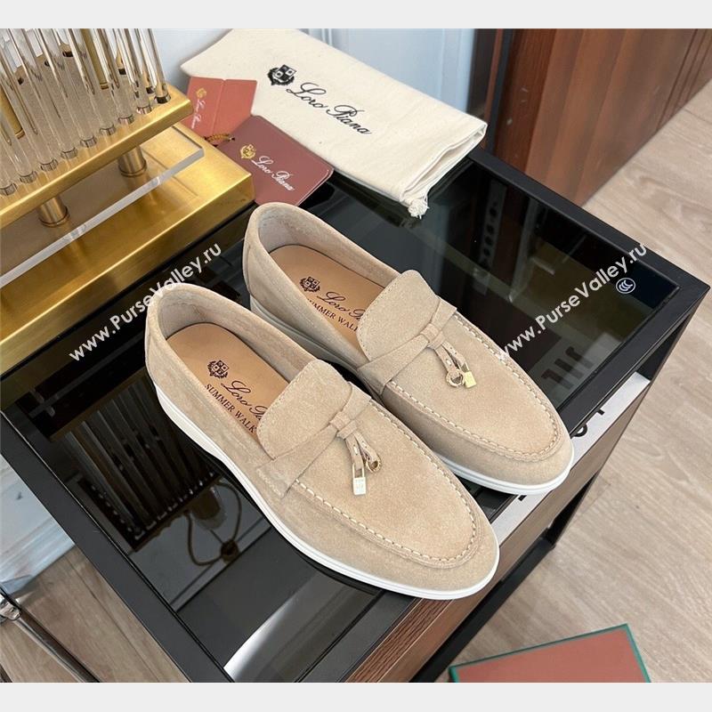 LP Summer Charms Walk Suede Loafers Beige 2 2023 LP1016 (KL-231016049)