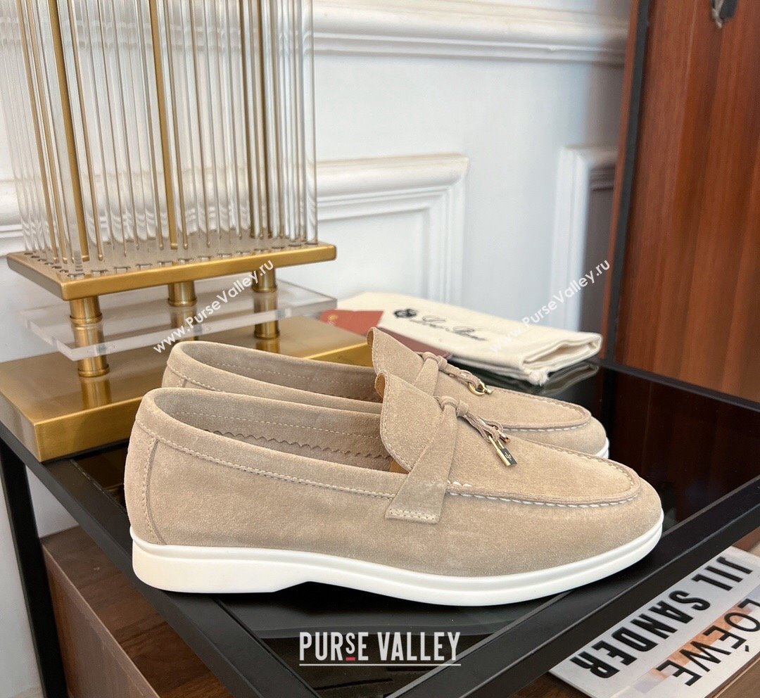 LP Summer Charms Walk Suede Loafers Beige 2 2023 LP1016 (KL-231016049)