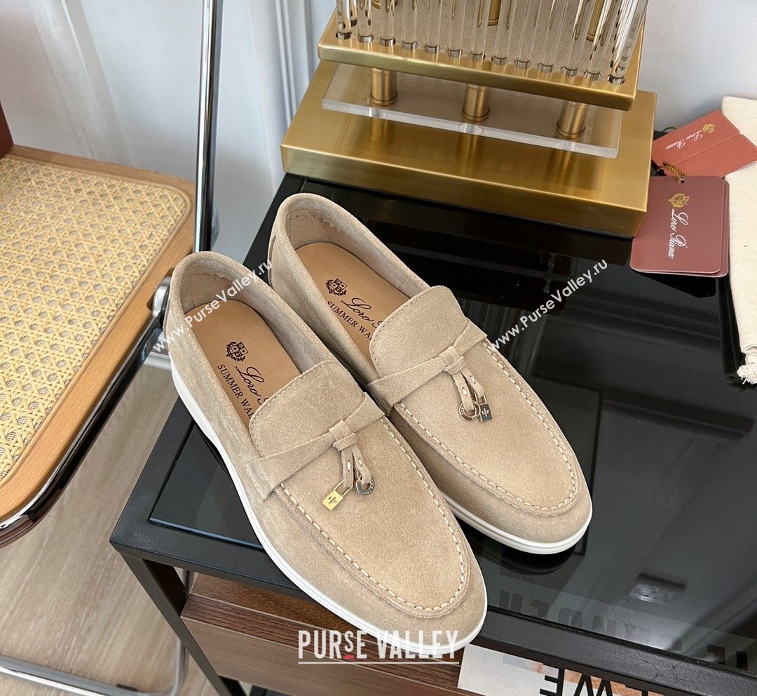 LP Summer Charms Walk Suede Loafers Beige 2 2023 LP1016 (KL-231016049)