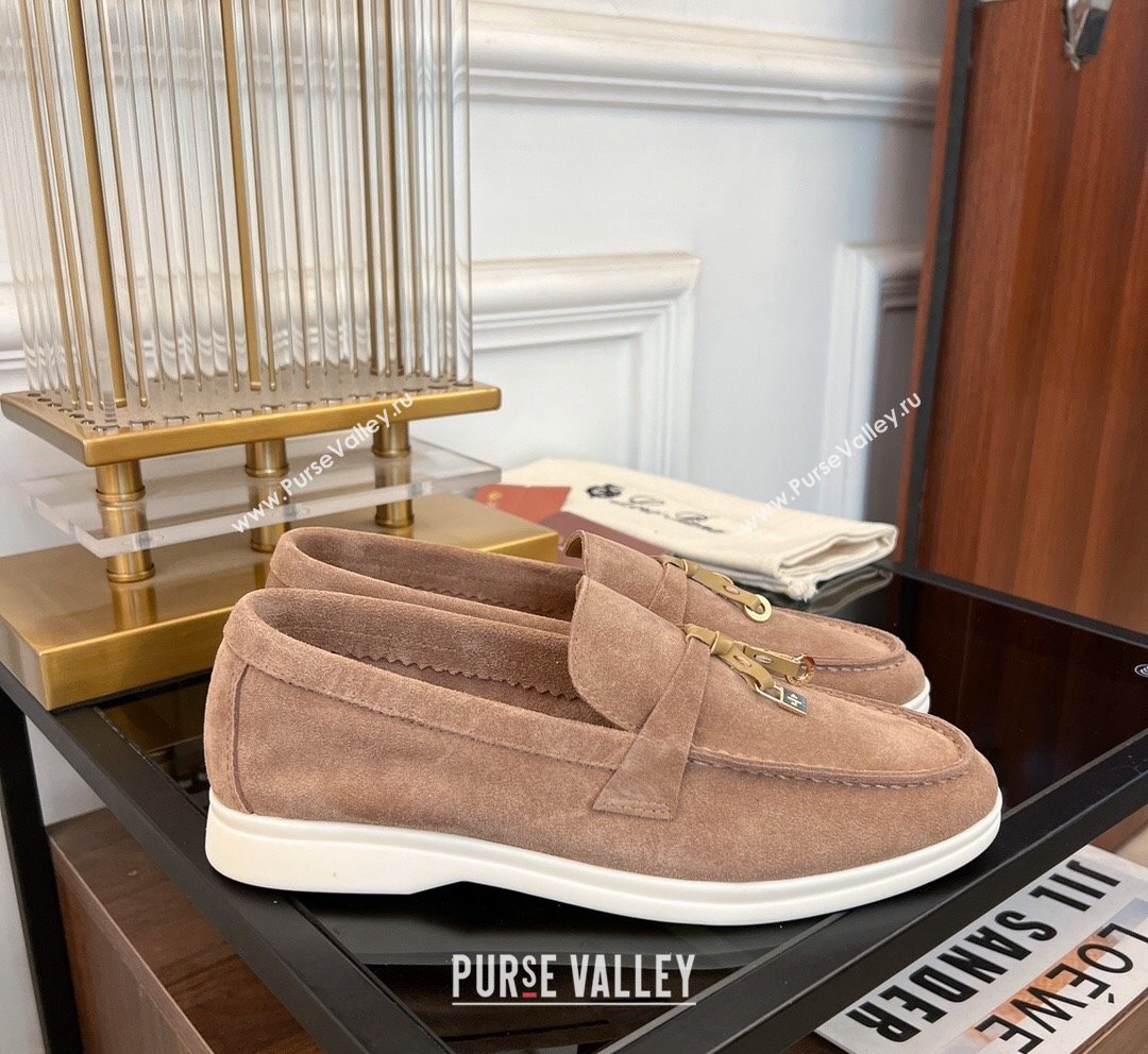 LP Summer Charms Walk Suede Loafers Light Brown 2023 LP1016 (KL-231016050)