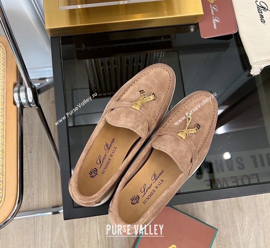 LP Summer Charms Walk Suede Loafers Light Brown 2023 LP1016 (KL-231016050)