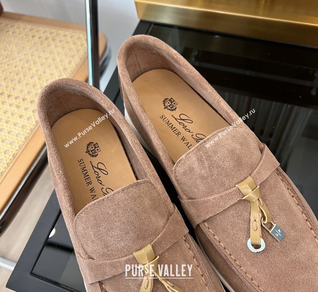 LP Summer Charms Walk Suede Loafers Light Brown 2023 LP1016 (KL-231016050)