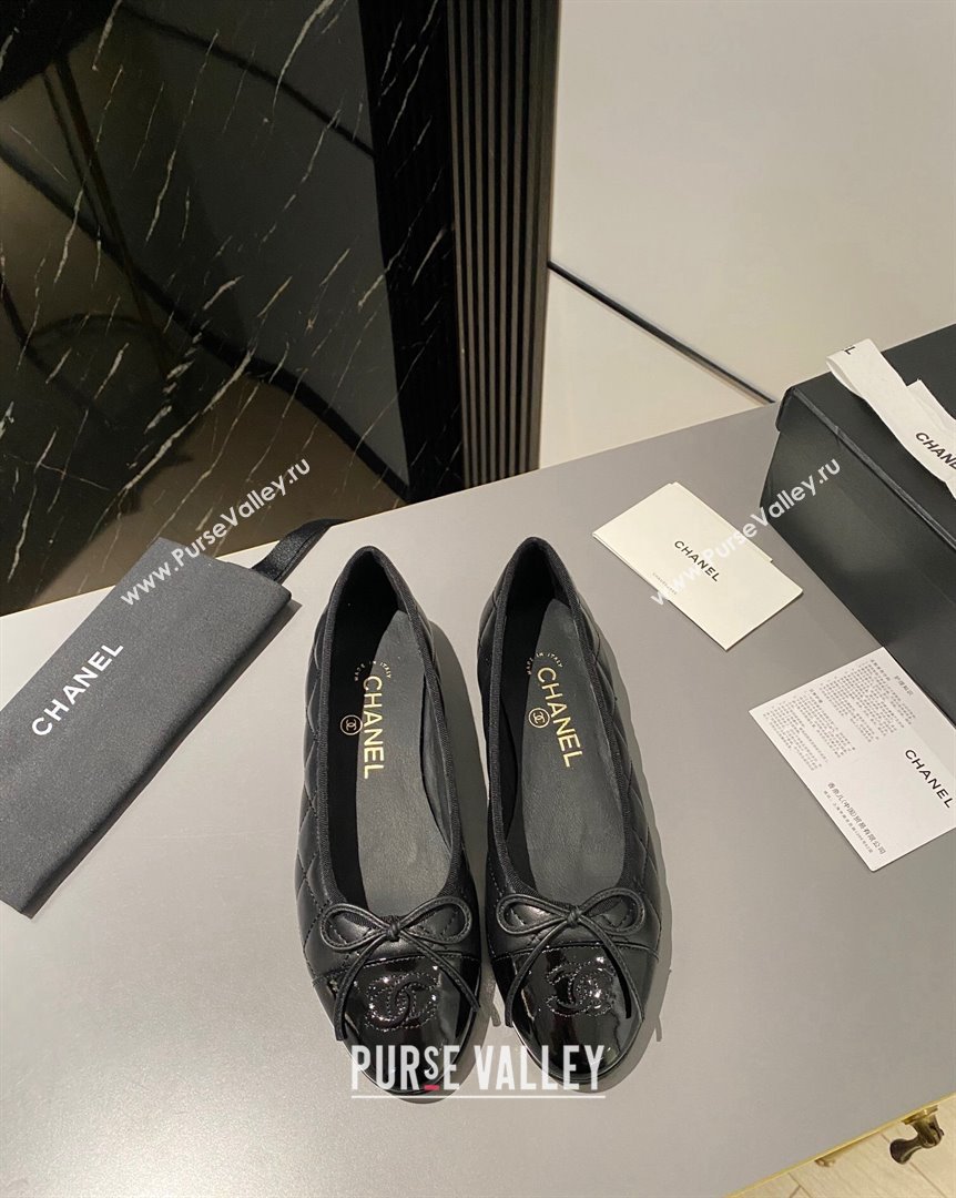 Chanel Quilted Leather Classic Ballet Flat All Black 2023 2 CH10141 (MD-231016011)