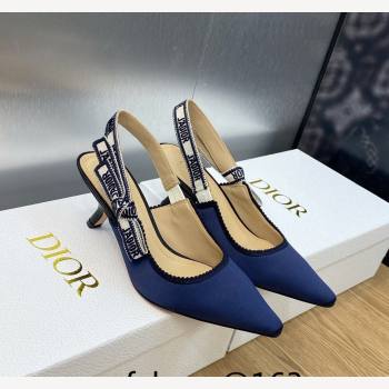 Dior JAdior Slingback Pumps 6.5cm in Purple Embroidered Satin and Cotton 2023 (JC-231026091)