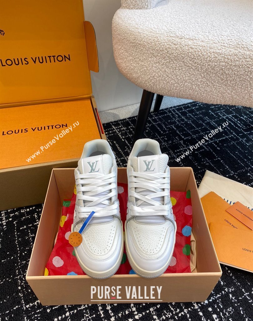 Louis Vuitton LV Trainer Sneakers in Calf Leather White 2 2023 LV11063 (SS-231106076)