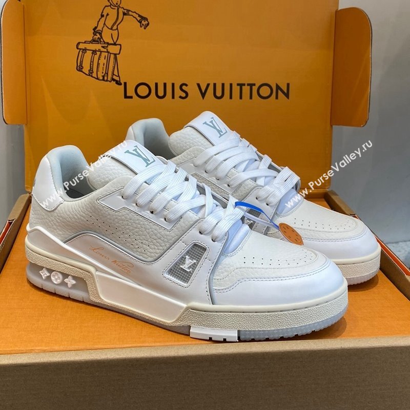 Louis Vuitton LV Trainer Sneakers in Calf Leather White 2 2023 LV11063 (SS-231106076)